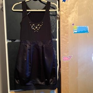 Studded black formal  dress